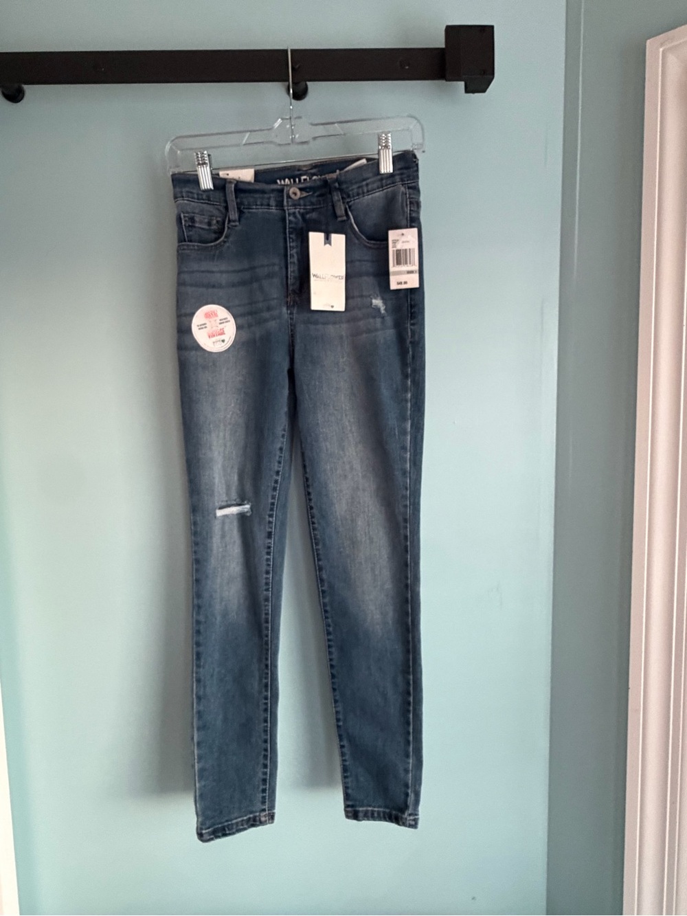 NWT WallFlower Fearless Curvy Super High Rise Ankle Jeans Size 1/25